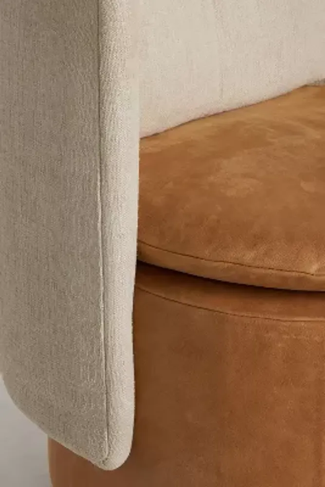 Jordana Leather Swivel Chair