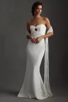 Savannah Miller Emmy Sweetheart Mermaid Wedding Gown