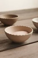 Scallop Edge Pinch Bowls, Set of 3