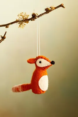 Baby Fox Felt Ornament