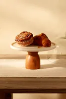 Marble + Wood Cake Stand