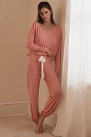 Eberjey Long-Sleeve Slouchy PJ Set