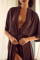 Eberjey Lace-Trim Robe