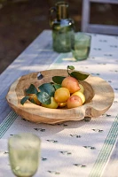 Teak Root Bowl Planter, 12"