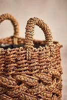 Braided Woven Handled Planter