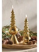 Tree Unscented Taper Candles, Set of 2