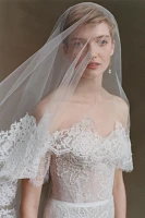 Twigs & Honey Lace Blusher Veil