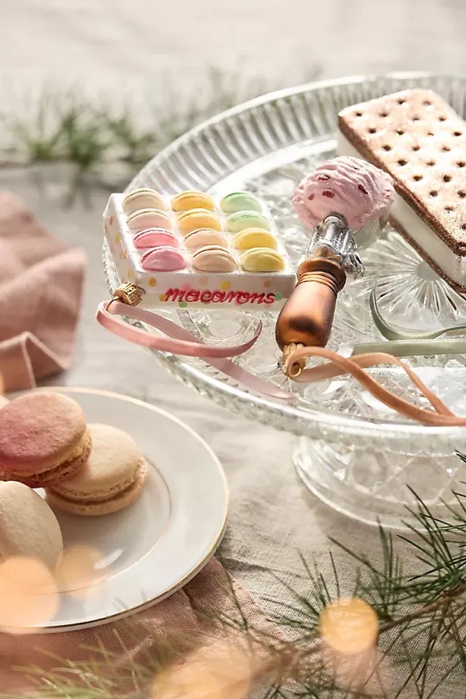 Macaron Box Glass Ornament