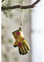 Garden Gloves Glass Ornament