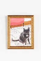 Cat with Pink Chair Wall Art