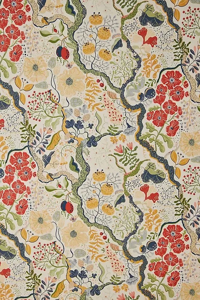 Ann Floral Vines Wallpaper