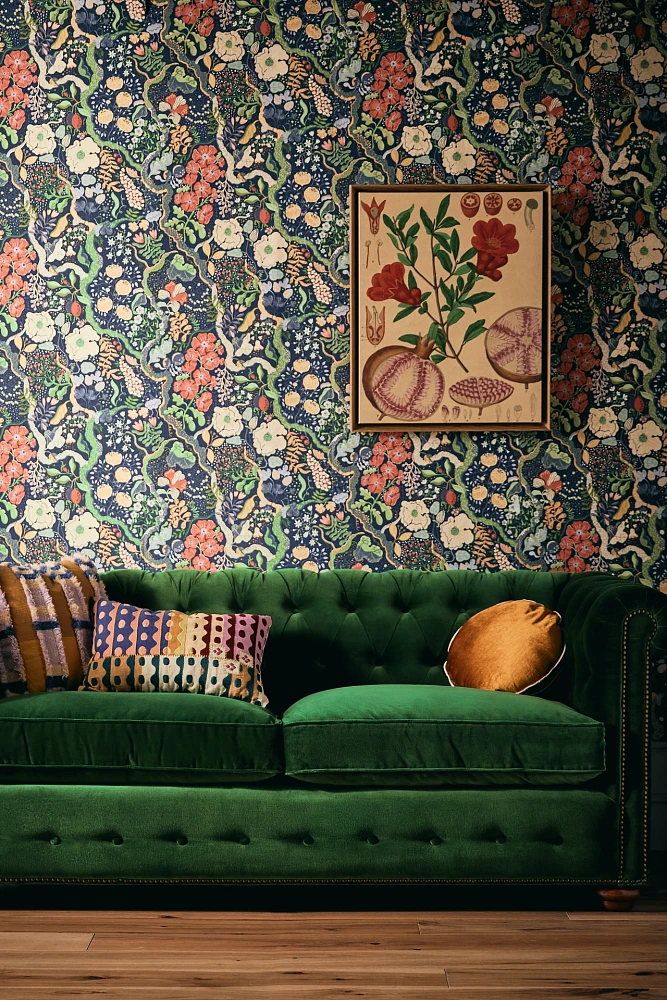 Ann Floral Vines Wallpaper