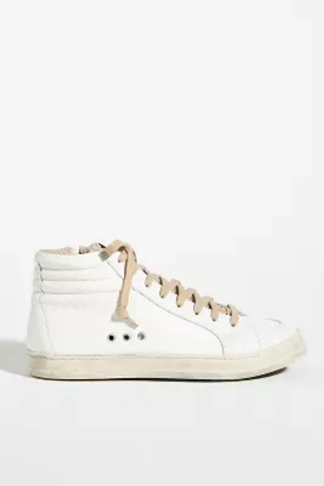 P448 Skate High Top Trainer In Beige