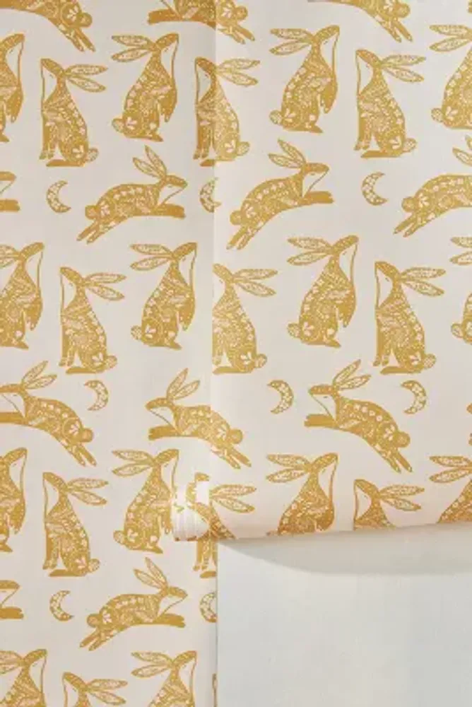 Roller Rabbit Batik Bunny Wallpaper