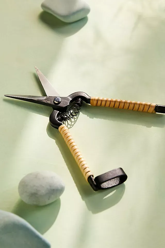 Simon Pearce Rattan Handle Garden Snips, Accessories