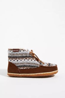 Minnetonka Chalet Bootie Slippers By Brown