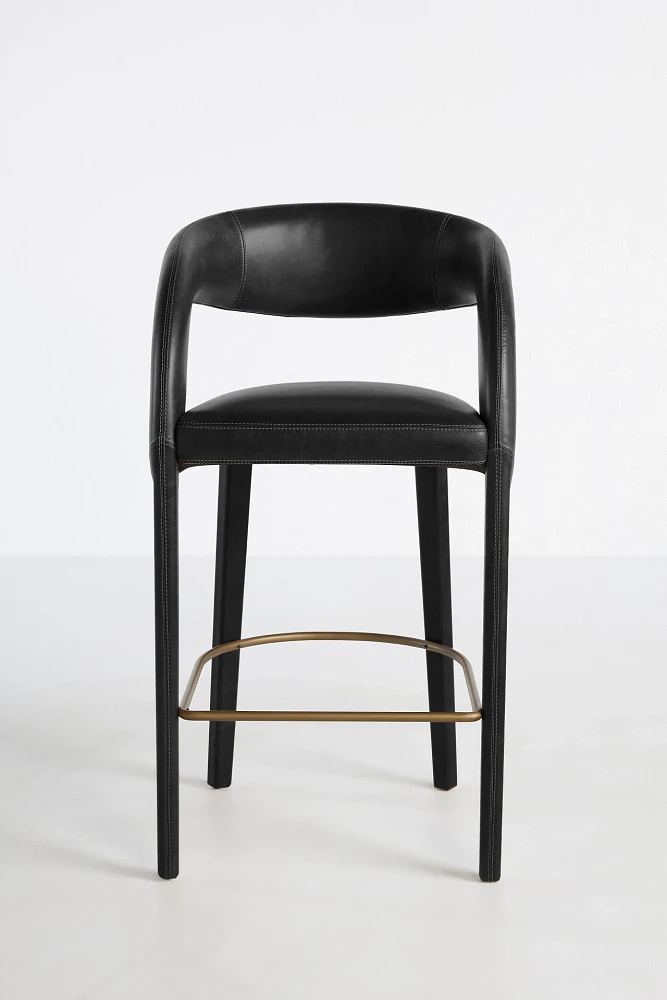 Leather Hagen Counter Stool