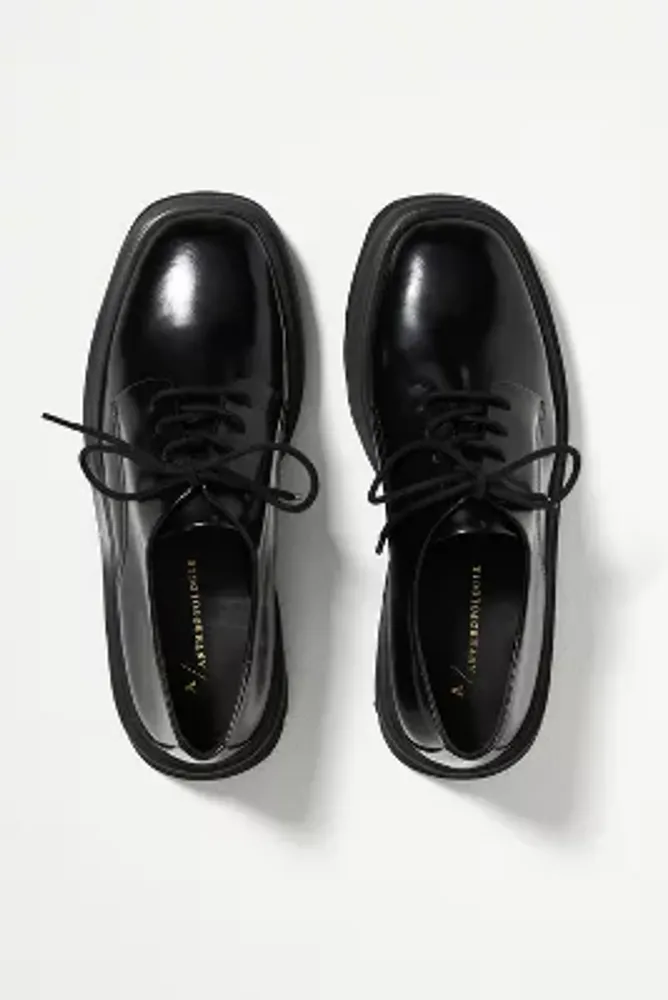 The Rhys Lace-Up Square-Toe Loafers