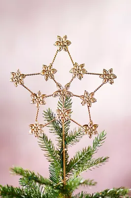 Starry Antiqued Iron Tree Topper