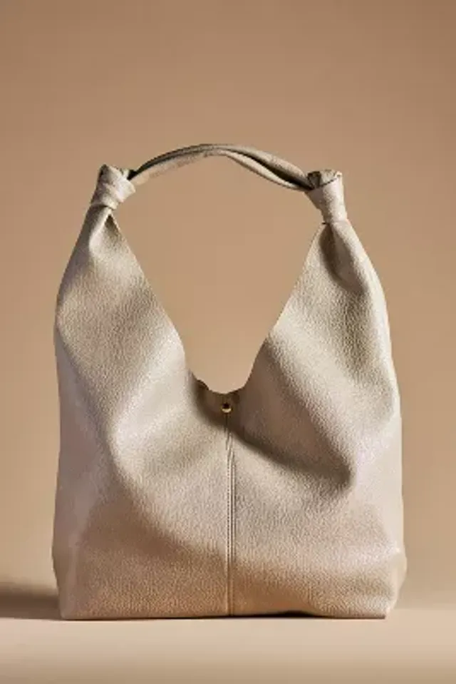 By Anthropologie Slouchy Leather Knotted-Shoulder Bag