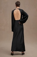 Significant Other Demi Backless Long-Sleeve Column Gown