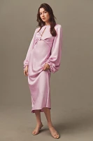 Significant Other Demi Backless Long-Sleeve Column Gown