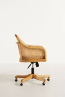 Ellison Rattan Swivel Desk Chair