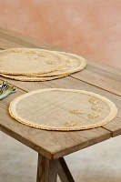 Straw Bee Placemats, Set of 4