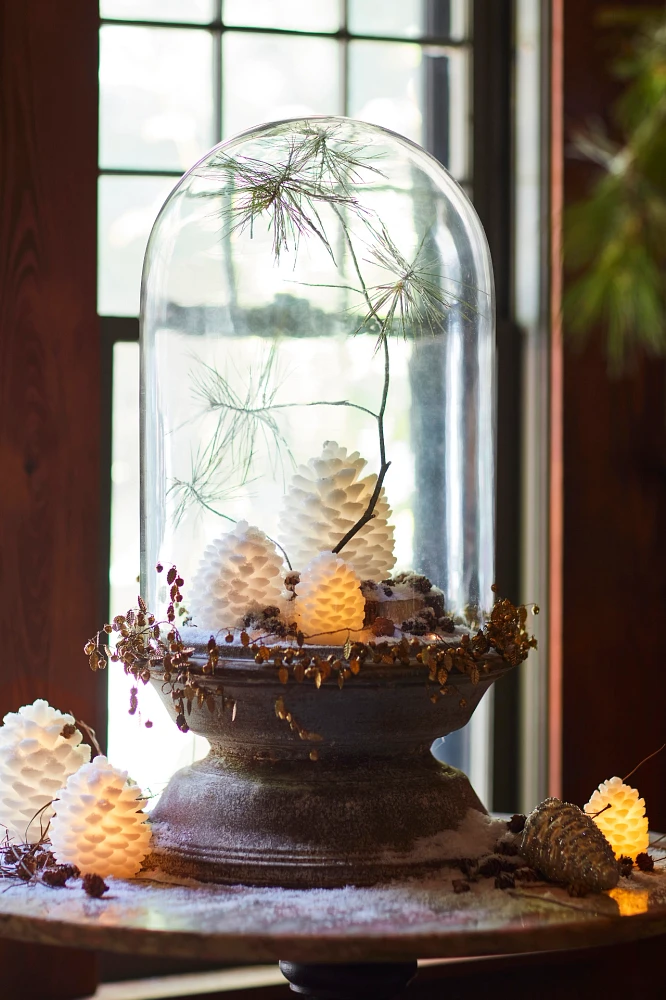 LED Pine Cones, Set of 4