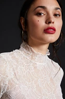 By Anthropologie Lace Layering Turtleneck