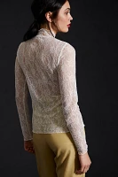 By Anthropologie Lace Layering Turtleneck