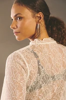 By Anthropologie Lace Layering Turtleneck