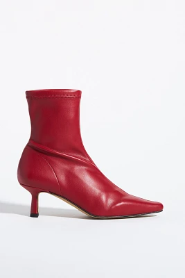Angel Alarcon Pointed-Toe Kitten-Heel Boots