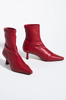 Angel Alarcon Pointed-Toe Kitten-Heel Boots