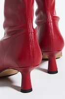Angel Alarcon Pointed-Toe Kitten-Heel Boots