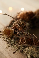 Preserved Pinecone Wreath