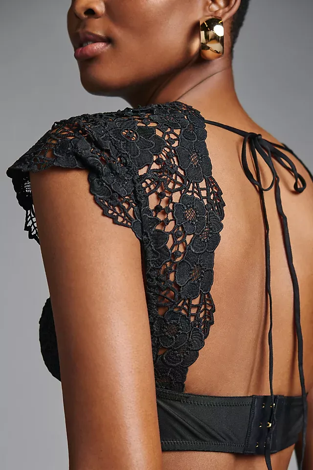 Anthropologie Sabrina V-Neck Lace Bodysuit - ShopStyle Tops