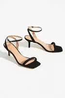 By Anthropologie Square-Toe Ankle-Strap Heels