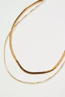 Double Layer Herringbone Necklace