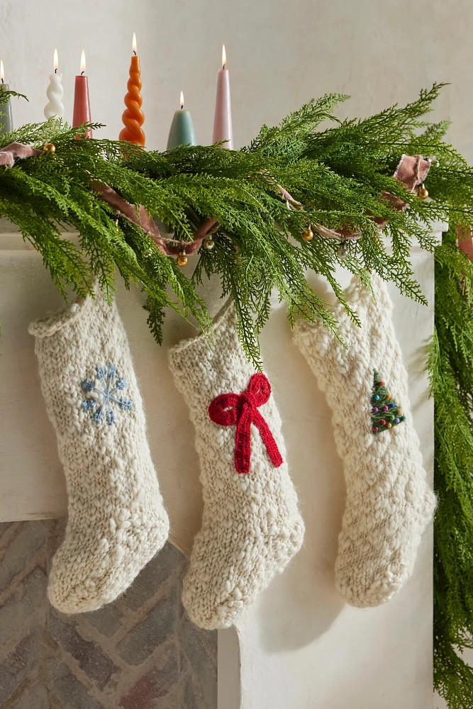 Chunky Knit Holiday Icon Stocking