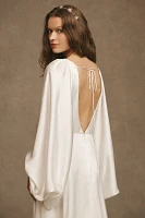 Willowby by Watters Sorvette Long-Sleeve Satin Wedding Gown