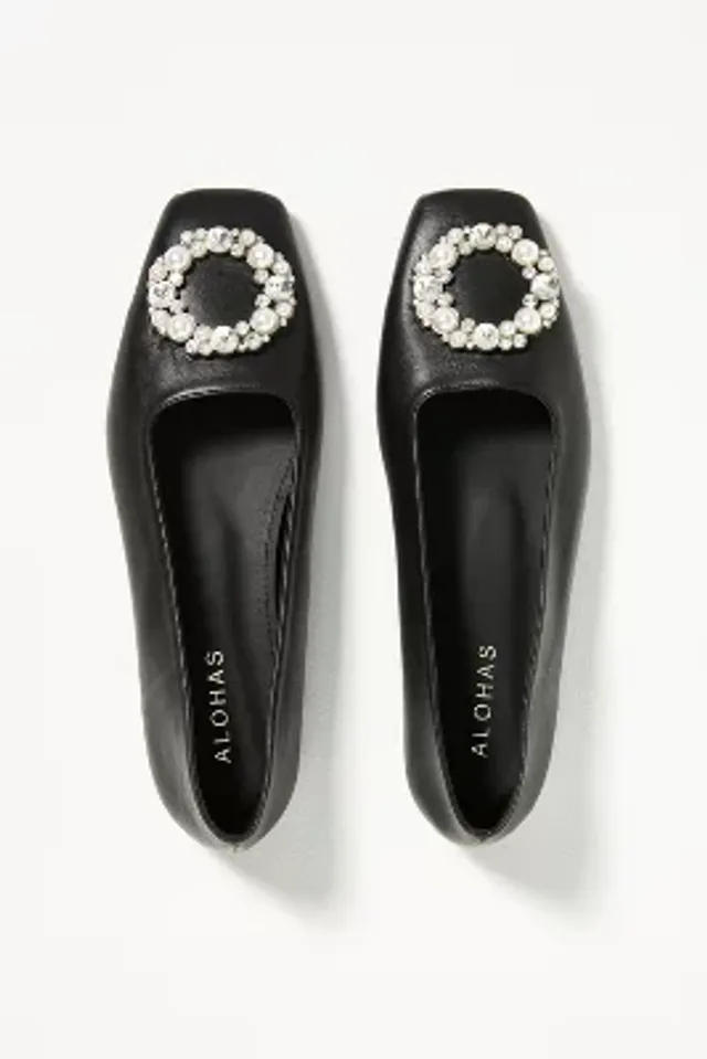 Luke - Black Patent Leather Ballet Flats