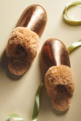 Metallic Slippers By Anthropologie