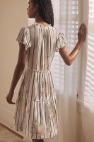 By Anthropologie Ruffle-Sleeve Dress