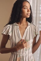 By Anthropologie Ruffle-Sleeve Dress