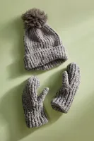 Knit Hat + Mittens Gift Set