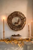 Woven Vine Reindeer Wreath Base