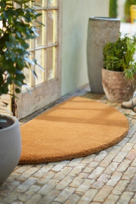 Natural Coconut Half Moon Doormat