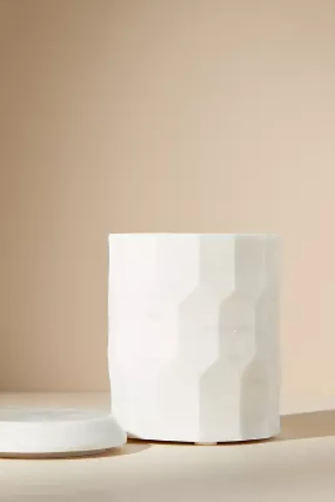 Faceted Marble Canister