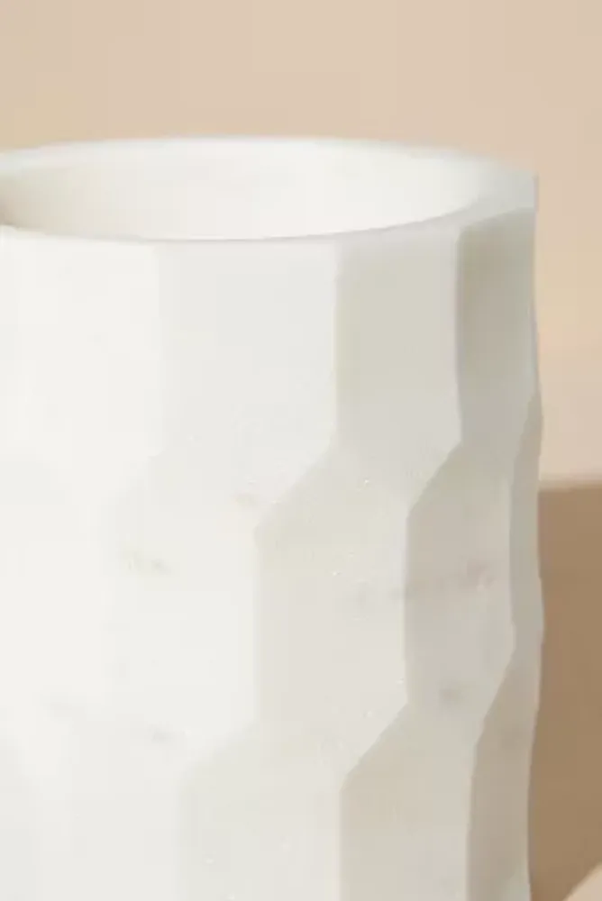 Faceted Marble Canister